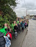 Sea of Green for Day 5 of Walk to School