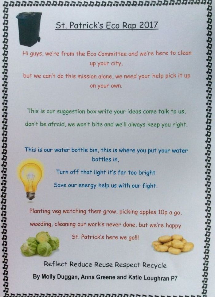 St. Patrick's Eco Rap