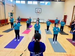 Girls Active Leaders Begin Yoga Classes