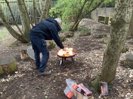 P3 Forest School Begins with S’mores!