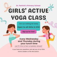 Girls’ Active Yoga Classes for KS2 Girls